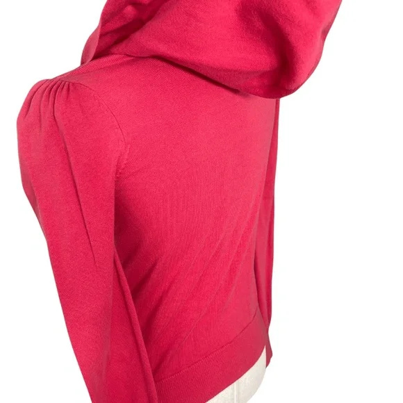 Red Hooded Cardigan with Bow – Lux Size S - Picture 3 of 5